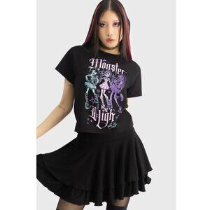 KILLSTAR x Monster High Alumni Tour shrunken tee NWOT